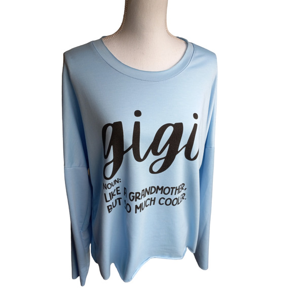Women's GiGi Grandma Sweatershirt Top Size M - Picture 4 of 10